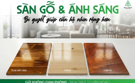 SÀN GỖ & ÁNH SÁNG – BÍ QUYẾT GIÚP CĂN HỘ NHÌN RỘNG HƠN MÀ KHÔNG CẦN SỬA NHIỀU