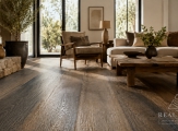 Sàn gỗ cào xước Rustic: Khi vẻ mộc mạc trở thành điểm nhấn của không gian