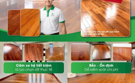 Sàn gỗ căm xe hệ tiết kiệm – Giải pháp bền bỉ, tối ưu chi phí cho công trình lớn